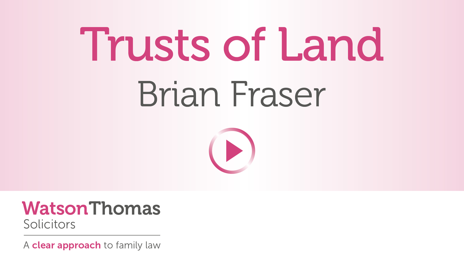 Trusts of Land video