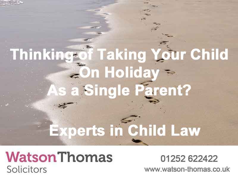 can i take my child on holiday
